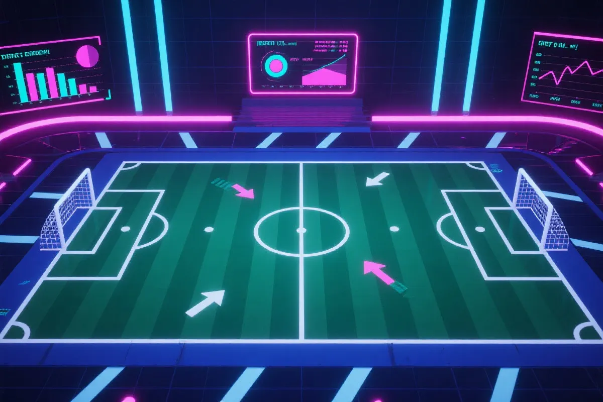 电子足球策略模拟环境示意图